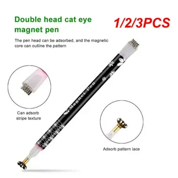 1/2/3PCS Nail art magnetska coli mačka oči dvoglavim magnet za gel-lak za nokte sa efektom 3D linije pruge Jaka magnetska olovka