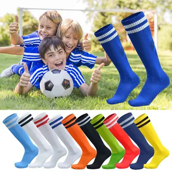 1 par sportskih nogometnih čarape S non-slip rucice nogometne čarape za djecu, čarape za fitness za džoging na otvorenom