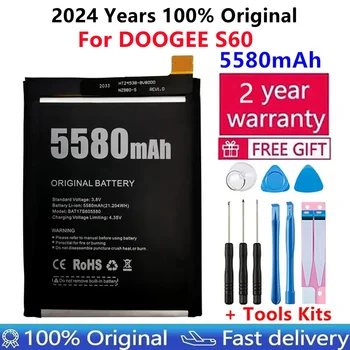100% Originalni Novost Za DOOGEE S60 Zamjena Pričuvne Baterije Kapaciteta 5580 mah Za smartphone DOOGEE S60 Bateria + Poklon Alati