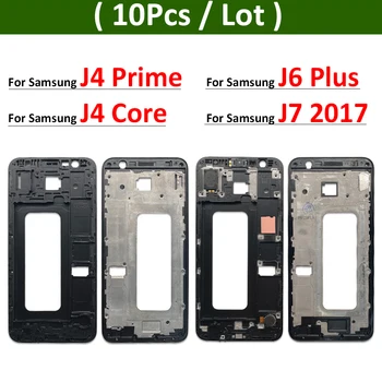 10шт, Prednji Okvir LCD zaslona i Kućišta Za Samsung J4 Prime J4 Core J6 Plus J610 J7 2017 Telo Prosječna Okvir Oštrica Poklopac Ploče