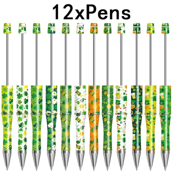 12шт kemijske olovke s kuglicama od четырехлистного djeteline, školskog pribora, plastične lopte olovke 