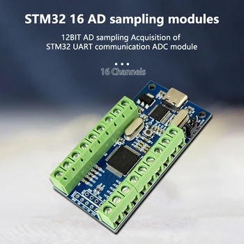16-kanalni USB-sučelje STM32F103C8T6 Type-C, 12-bitni Modul za prikupljanje podataka uzorkovanja AD, Komunikacijski modul ADC STM32 UART