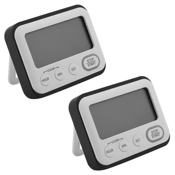 3x digitalni kuhinjski timer odbrojavanja: Counter u klasi nastavnika, Veliki LCD zaslon, Glasno Magnetski spona, Dječji jednostavno sat Mini