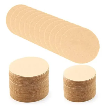 400 Komada nebijeljena papira za kavu filter, okrugli smjenski papir za kavu filter (promjer 2,3 cm)