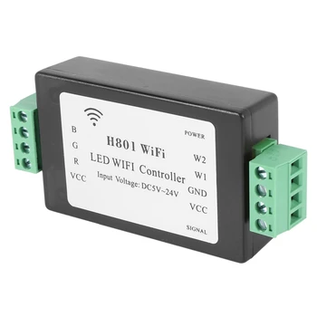 5X H801 RGBW Led WIFI Kontroler Led RGB Kontroler DC5-24V Ulaz Za 5050 2835 3528 SMD Led Traka Traka