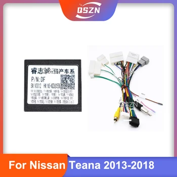 Auto-16-pinski audio ožičenje sa kutijom Canbus za Nissan Teana 2013 2014 2015 2016 2017 2018 Žični adapter