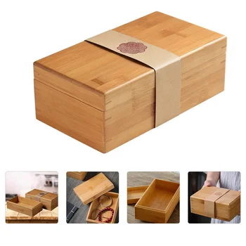 Bamboo poklon kutija, posuda za čaj, visokokvalitetna drvena kutija za pohranu čaj lišća, ukrasa za dom, Drvene poklon kutije