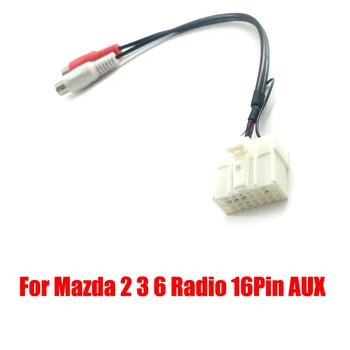 Biurlink za Mazda mazda 2 3 5 6 Auto radio Adapter AUX Medijski Kabel AUX 2RCA Stil