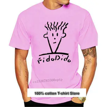 Camiseta de Fido Dido para hombre, camisa de manga corta con gráfico 5x, básica, 100 de algodón, divertida