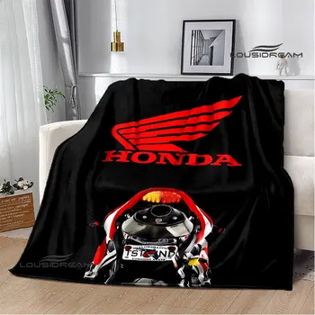 Deka sa logom moto HRC-HONDA Toplo фланцевое jorgan je Mekan i udoban kućni putni pokrivač poklon za rođendan