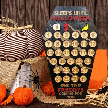 Dom Drveni kalendar Адвентов Dekor za Halloween je Izdržljiva obrta Ukrasne model Poklon za prijatelje i obitelj