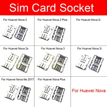 Držač Prilagodnika Sim kartice Za Huawei Nova 2 2I 2S 3I 3 Lite Plus 2017 Čitač memorijskih Kartica Priključak za Zamjenu Fleksibilnog Kabela Popravak