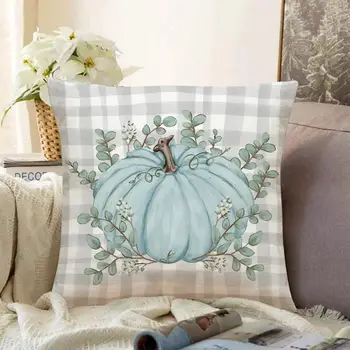 Elegantan jastučnicu odgovarajuće boje, elegantna posteljina jastučnice s uzorkom bundeve za jesen home dekor, izdržljiva za jesen