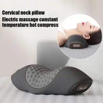 Električni jastuk za vrat, шейная jastuk sa grijanjem, vibracioni masaža, вытяжение leđa, pjena s efekta memorije, relax, kičma i bolje se spava