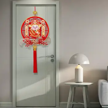 Jedinstveni trodimenzionalni ovjes 2024, viseće dekoracije na kineska Nova godina, Bog bogatstva, dvostruka privjesak Zmaj za dom