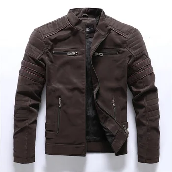 Jesen/Zima 2023, Nova muška утолщенная kožna jakna, мотоциклетное kaput u europskom i američkom stilu.