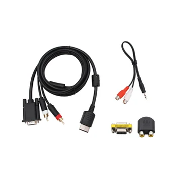 Kabel VGA za Dreamcast High Definition + adapter za RCA od 3,5 mm do 2 konektora
