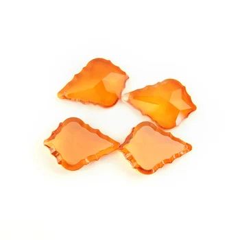 Kristalna Javorov list Naranče 38 mm/50 mm/63 mm/76 mm Stakleni Luster za rasvjetu, Prizmatične komponente Ovjesa za luster za uređenje doma
