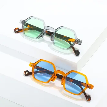 Mali полигональные sunčane naočale, ženska moda, berba sunčane naočale s trga geometrijom, gospodo ulične naočale UV400, sunčane naočale