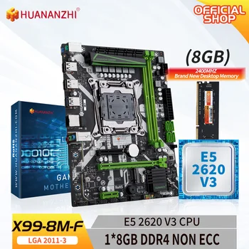 Matična ploča HUANANZHI 8M F LGA2011-3 s procesorom Intel XEON E5 2620 V3 i kombiniranim kit kartice 1*8G DDR4 BEZ ECC
