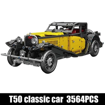 MOLD KING 13080 Tehnički Građevni Blokovi MOC T50 Vintage Car Assembly Bricks Model Automobila Igračke Za Odrasle Dječaka Božićni Pokloni