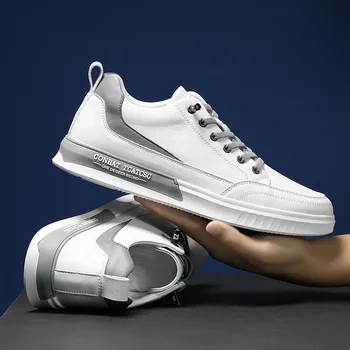 Muške cipele, Jesenski Nova sportska obuća, Muška Moda Casual cipele i u Korejskom stilu, Udoban univerzalne bijele cipele, muške cipele s niskim берцем