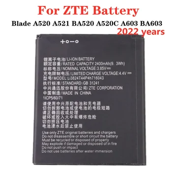 Originalni 2400 mah Li3824T44P4h716043 Zamjenjiva Baterija Za Mobilni Telefon ZTE Blade A520 A521 BA520 A520C A603 BA603