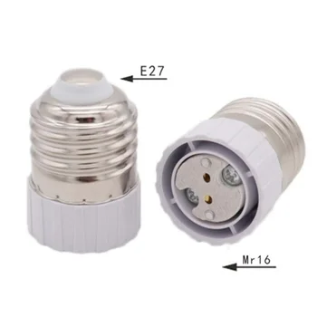 Osnovni pretvarač E27 u MR16, adapter za držač žarulje E27, vijčani utičnica E27 u MR16, pretvarač led halogene žarulja CFL 2 komada/5pcs