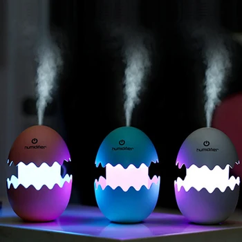 Ovlaživač zraka Mini fun egg night light touch prekidač napajanja USB, šarene noćno svjetlo, меняющий boja, krema domaće radne površine