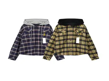 Pokrivač GRAILZ, Obostrane ФЛАНЕЛЕВАЯ majica sa kapuljačom, Veste za muškarce i žene, Top-verzija 1:1, debeli, imajući toplo pulover u patchwork stilu, NOVO