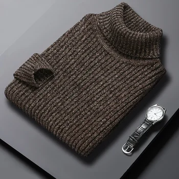 Pulover s dugim rukavima, džemper za moderne muške svakodnevne jesensko-zimske pletene majice s dugim rukavima za muškarce