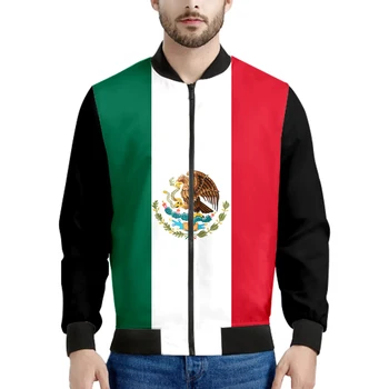 Sjedinjene Države Meksika Jakna zip Korisnički naziv Logo tima Mx Coats Mex Španjolski narod Meksičke zastave Ispis fotografija Odjeće