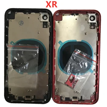 Stražnje kućište za iPhone X Xs Max Xr Stražnji poklopac pretinca za baterije Staklo na prosječnu okvirom tela Ladicu za SIM kartice Bočni Ključne detalje