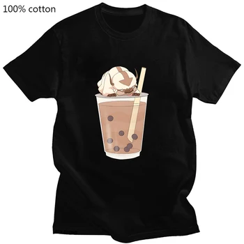 T-shirt Avatar The Last Airbender, t-Shirt Bubble Tea, Unisex, Ljetna Majica Causel Harajuku, Majice s likovima iz Crtića 90-ih Godina, 100% Pamuk