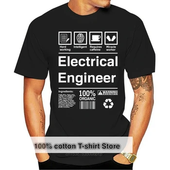 T-shirt inženjer elektrotehnike od 100% pamuka kratkih rukava na poklon