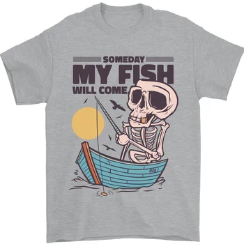 T-shirt Ribolov My Fish Will Come Funny Fisherman od 100% pamuka