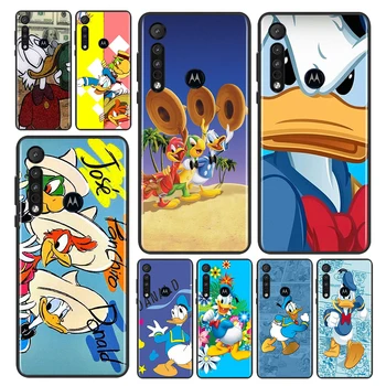 Torbica Disney Donald Duck Za Motorola Moto G8 G9 E20 E6 E7 One Marco Hyper Fusion Power Edge Plus Crni Poklopac Telefona Coque Shell 
