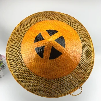 Tradicionalna Солнцезащитная šešir Unisex za odrasle, Zabavna Karnevalska ratan palma šešir za žene, svakodnevne Солнцезащитная šešir od бамбукового tkanja za mlade