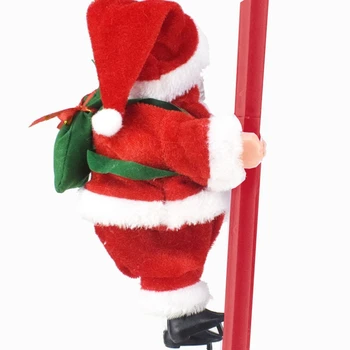 Tradicionalni božićno Električna Penjanje Stubištem Glazbeni Uzorak Igračke Božićni Ukras Za dom Zurke Vesela Santa E7CB