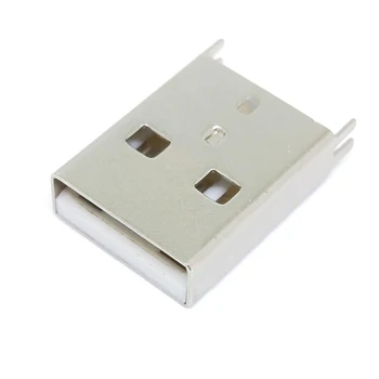 USB2.0 Muški Vertikalni Tip A Muški AM Sjedalo Kratko kućište Tip gume Bijelo Ljepilo Ravna ploča 180 stupnjeva u Priključak Sučelja