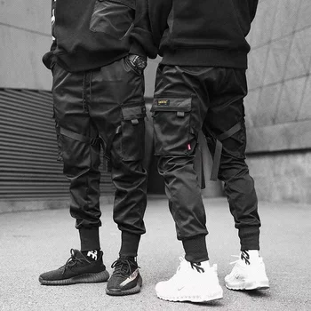 Vanjska odjeća Crne muške ženske sportske hlače za trčanje Muške hlače teretni 2023 hip-hop svakodnevne sportske hlače s džepovima Fancy hlače оверсайз