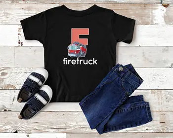 Vatrogasac, dječji plišani vatrogasac obožavateljica slova abecede, Vatrogasac, dar Ideja za djecu, t-shirt
