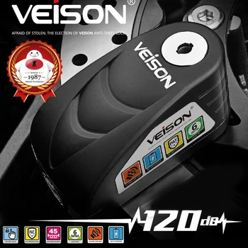 VEISON 120dB Alarm Disk Dvorac za Moto Bike Z900RS Ninja400 Z400 CBR250RR Z250 Ninja250 CB400 CBR400R SR400 CB650R