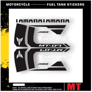 Vinil naljepnice Mt 07, oznaka na spremniku moto trakom s logom, set za Yamaha Mt 07 Mt07 2022 2021 2020