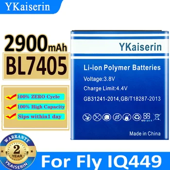 YKaiserin BL7405 2900 mah Baterija Za mobilni telefon Fly IQ449 Iq 449 BL 7405 BL-7405 Zamjenjive Litij-ionske Baterije Batteria