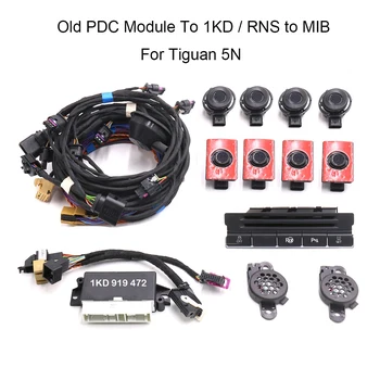 Za Tiguan 5N Nadogradite svoj Stari modul PDC s 1KD / RNS do MIB Park Pilot, Prednji i zadnji 8 Senzora 8K Parking PDC OPS