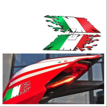 Za Vespa GTS GTV Fly Ducati Monster Aprilia MV Triumph naljepnice na spremnik motocikla u stilu talijanske zastave 