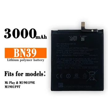 Zamjenjiva baterija BN39 za Xiaomi Mi Play baterija baterija baterija baterija baterija telefona 3000 mah Kvalitetna baterija