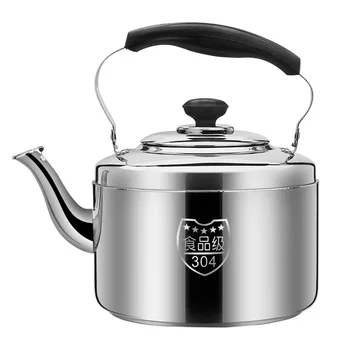 Čaj od nehrđajućeg čelika debljine 304 mm s zvižduk velikog kapaciteta, plinski i električni štednjak, čajnik s заварочным kuhalo za vodu